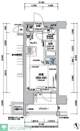 レジディア蒲田Vの物件間取画像